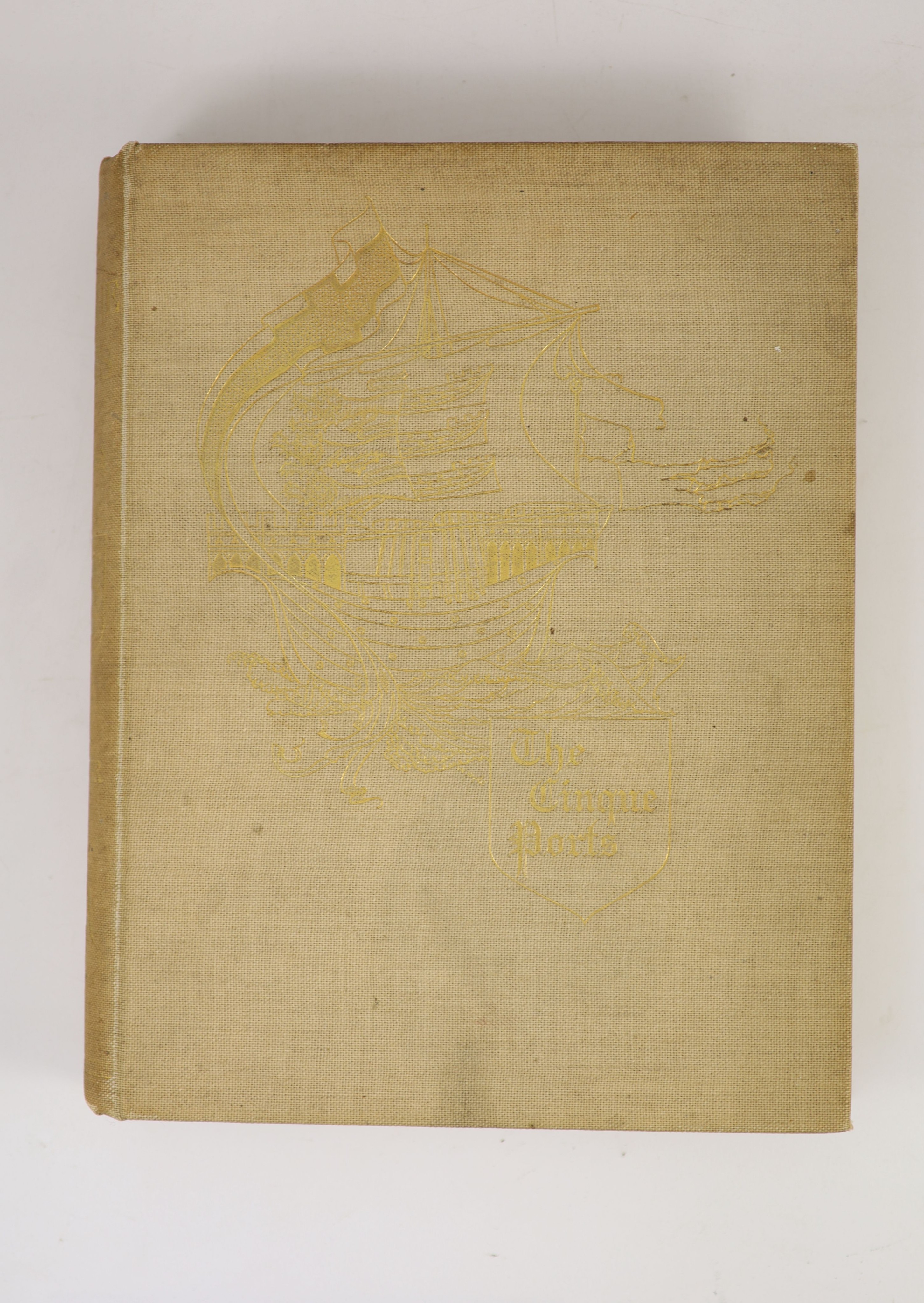 Heuffer, Ford Maddox - The Cinque Ports, 4to, light tan buckram, 13 plates by William Hyde, William Blackwood & Sons, Edinburgh, 1900